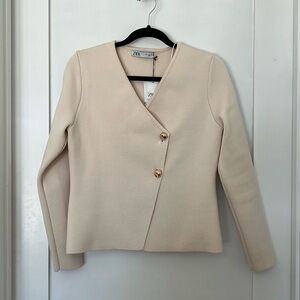 Zara - Tailored knit blazer